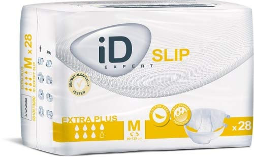 Adult Diaper - ID Expert Slip Extra Plus - Size Medium - (28 Pack).