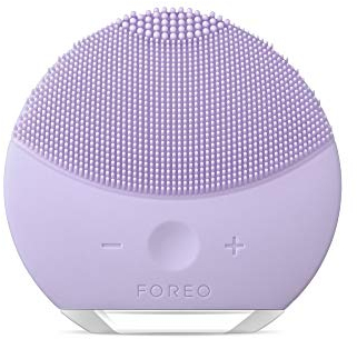FOREO Luna Mini 2 Plus Dispositivo de masaje facial compacto de limpieza y reafirmante para todo tipo de piel, lavanda violeta encantada, F0806