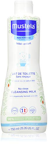 Mustela – Mustela No Rinse rengöringsmjölk med ekologisk avokado – 750 ml