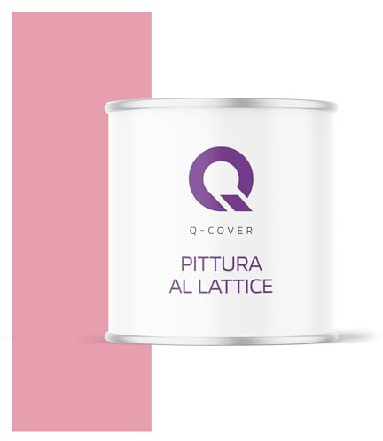 Q-COVER Latexfarbe 2L Rosa – matte Wandfarbe & Deckenfarbe für Innen, hohe Deckkraft, scheuerbeständig (Klasse 3), tropfgehemmt, ideal für Wohnzimmer, Küche und Flur