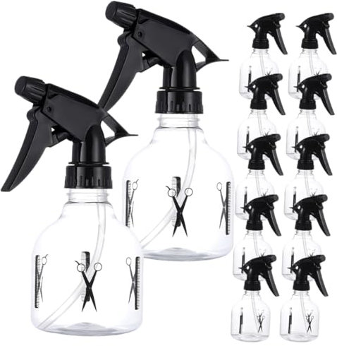 BELLIFFY 12stücke Sprühflaschen Für Friseure Nachfüllbare Transparente Sprühflaschen Für Garten Und Robust Und Vielseitig Einsetzbar