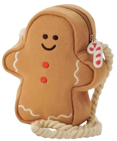 Hristmas Lebkuchenmann-Rucksack – niedlicher einzigartiger Cartoon-Lebkuchen-Keks-trendige Puppen-Tasche | Weihnachts-Lebkuchen-Geldbörse – niedliche modische Handtasche, Umhängetasche,
