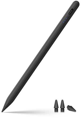 Penna per iPad 2018-2026 con Ricarica Rapida, Rifiuto del Palmo e Rilevamento dell'Inclinazione, Compatibile con iPad 11/10/9/8/7/6/A16, Mini 7/6/5, Air M4/M3/M2 11/13/5/4/3, Pro M5/M4 13/12.9″/11″