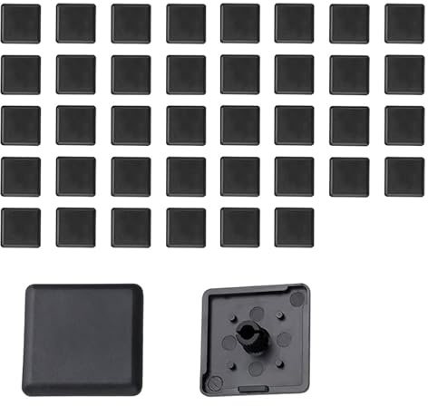 Dstarymnix Capuchons De Protection Profilé Aluminium 30x30 mm EU Standard–Embouts Plastique Embout Terminal pour ProfiléS Alu CarréS –40 PièCes pour Profilé Aluminium 30x30, ProfiléS en Aluminium