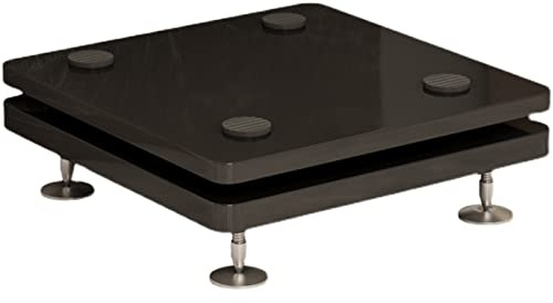 Högtalarställ, surroundljud hemmabiohögtalarstativ, subwoofer-stativ/brickor (med stötplattor), bokhyllhögtalare/studiomonitorstativ med spikar och distanssatser