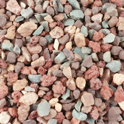 JSMTKJ Pierre de Lave 0,8Kg Lapillo Volcanique Gravier Decoratif pour Aquariums, Plantes Succulentes, Aménagement Paysager, Maison
