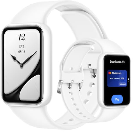 XIAOMI Smart Band 10 Pro NFC, fitnessmätare för män kvinnor, pärlvit | 1,74 tum AMOLED, uppgraderad sömnalgoritm, 21-dagars batteri, Android och iOS, 150+ sportlägen, GNSS, 5ATM vattentät