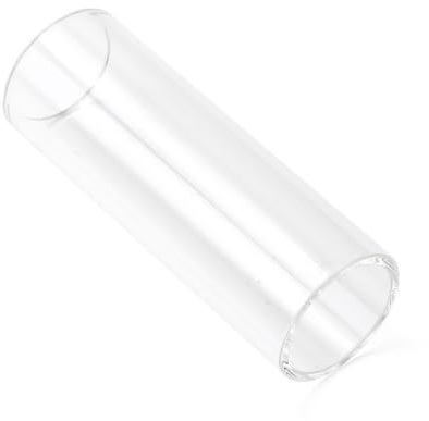 HAMPPLIES Finger Slide Bar Lightweight with Sustain Glass for Guitar and Banjo 60mm White Glass Slide Suitable for Electric, Acoustic, Country, Jazz, and Blues Guitar Playing