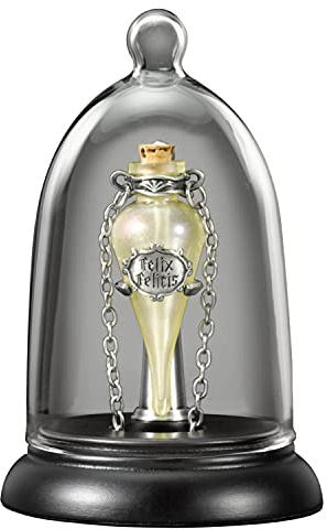 The Noble Collection Harry Potter Felix Felicis Pendant and Display - Includes 18in Chain & Collector Display - Officially Licensed Film Set Movie Replica Jewellery Gifts