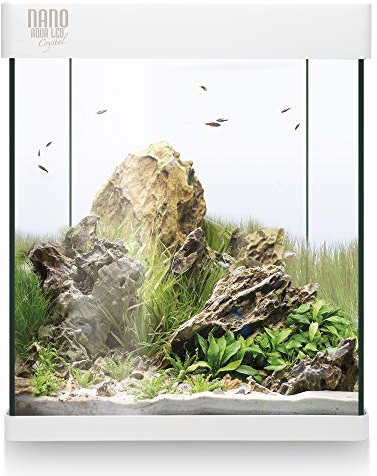 ICA KNA30 Nano Aqualed Crystal Aquarium-Set, Weiß