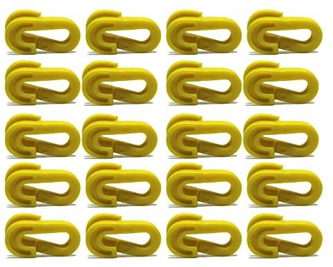 Fitness Health Fußball-Netz-Clips, schnelles Clip-Tornetzsystem, Netclip, Gelb, Rot, Weiß, Grün, 20 Stück, Farben variieren