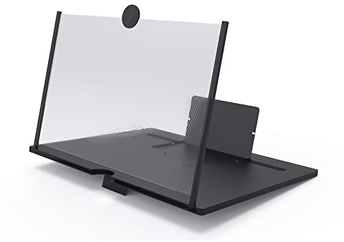 INF Lupa de Pantalla para teléfono Celular Lupa de Pantalla de teléfono Celular Soporte Conveniente de 10 Pulgadas para Pantalla más Grande Soporte de teléfono de Altura Ajustable con Amplificador de