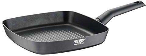 Prima Collection Black Bistecchiera Alluminio Antiaderente Induzione Dimensioni 26x26 cm