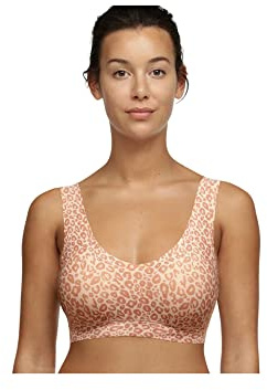Chantelle Softstretch Padded V Neck Bra Sujetador Moldeado, Leo Neutral, X-Large-XX-Large para Mujer