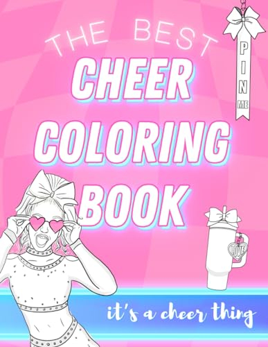 Cheer Coloring Book: An ALL STAR Cheerleading Activity and Coloring Book | Cheer Mom Approved!