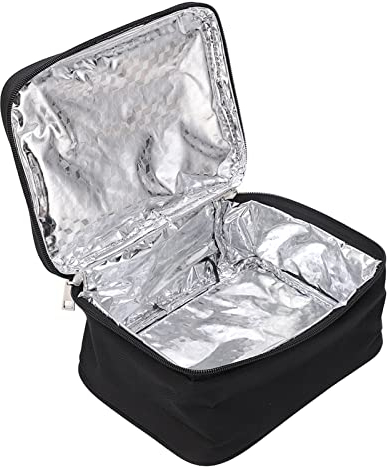 EIMSOAH Beheizte Lunchtasche, Lebensmittelwärmer-Lunchbox, Tragbarer Mikrowellenherd mit USB-Aufladung, Beheizte Lunchbox mit Aluminiumfolie für LKW, Büro, Baustelle, Camping, Reisen