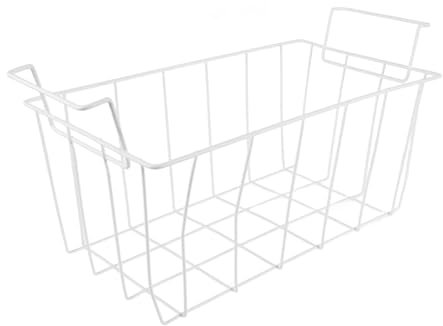 FUNNETOYU Cesta para Congelador Colgante Multiusos Instalación Sin Herramientas Soporte Resistente Almacenaje para Frigorífico y Arcón Cesta De Rejilla Duradera