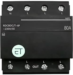 Disjoncteur WIFI triphasé, minuterie intelligente, relais, interrupteur, commande vocale à distance via l'application Tuya Smart House, Alexa et Google Home(63A)