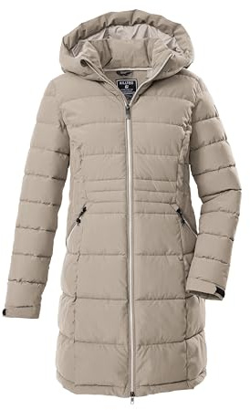 killtec dam quiltad parka/funktionsparka med huva KOW 11 WMN QLTD PRK, ljus taupe, 44, 43303-000