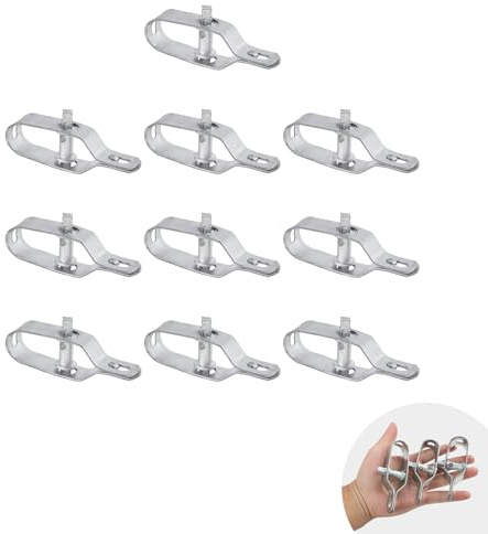 10 Stück Drahtspanner verzinkt aus Stahl, Zaun Drahtspanner für Maschendrahtzäune, Zaunspanner Robuste Drahtzaun Spanner für Garten, Forstzaun, Weidezaun, Knotengeﬂechtzaun und Landwirtschaft