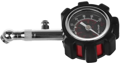 MUCKLILY Manometro Pressione Pneumatici ad Alta Precisione Quadrante, Misuratore Portatile per Auto Compatibile, Strumento per Test Pressione Gomme Veicoli, Facile Lettura e Manutenzione