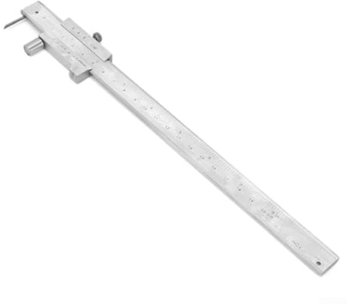 Yhenlovtt Calibro a corsoio in acciaio inox da 200 mm con risoluzione di 0,05 mm, strumento di misurazione e marcatura di precisione per progetti in legno, plastica, ferro, metallo