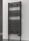 Luxury Premium Central Heating Ladder Rail Black Flat Heated Towel Radiator Rail 500mm x 800mm