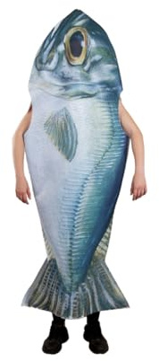 Disfraz pez Merluzo para adulto - XL