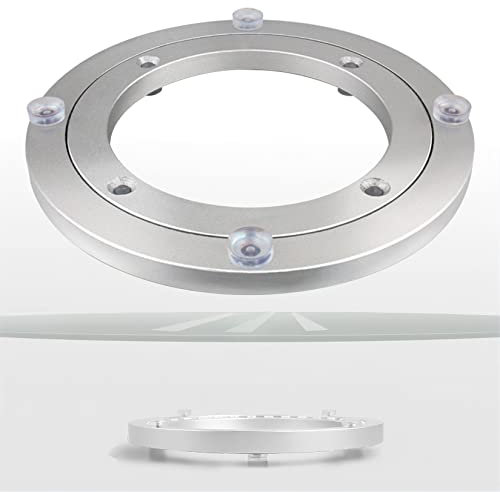 ESOYAWE Högpresterande aluminiumlegering Lazy Susan skivskiva, 5 tum ~ 40 tum 360° slät roterande krans, kullager roterbart för matbord TV skärm kalejdoskop bordsskiva servering