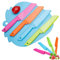 KLLJ Kit Couteau Enfant - 4 Pièces de Cuisine, Plastique, Pâtisserie pour Enfants - pour Fruit, Pain, Gâteau, Laitue