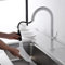 IMEX - Grifo de Cocina Extraible | Grifo Monomando Fregadero con Difusor | Griferia de Cocina con Mangera Flexible 360º | Serie Samoa | Color Blanco Mate