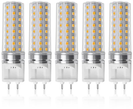 Lampadine LED G12 Lampadina a ioduri metallici CDMT Sostituzione, lampadina LED G12+ da 10 Watt Sostituisce lampadina MasterColor/Powerball/HID/T6, 85-265 V, confezione da 5(6500K Cool White)
