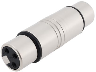 VGOL Adattatore Na3ff XLR Femmina A 3 Pin XLR Femmina 65 * 16 Mm Per Microfono Altoparlante