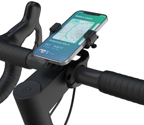 UPPEL NEUESTE Handyhalterung Fahrrad, Handyhalterung Motorrad Universeller Fahrradständer für Phone 12 Pro Max, Galaxy S9, S1, Note 20 und mehr, 3,5–7in Handy – 2,1–3,5 in Breite-Schwarz
