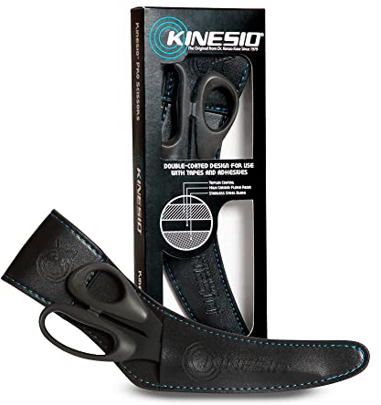 Kinesio Pro Scissors with Holster, Right Handed Bandage Scissors, for Use with Kinesio Therapeutic Elastic Tape