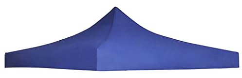 vidaXL Toit de Tente de Réception 3x3 m Bleu Jardin Terrasse Pavillon Tonelle