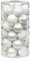 Magic Weihnachtskugeln Glas 4cm, 30 Stück Christbaumkugeln Deko Weihnachten Farbe: Just White-Mix (weiß)