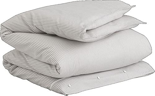 Yarn Dyed Stripe Single Duvet Grey 135X200