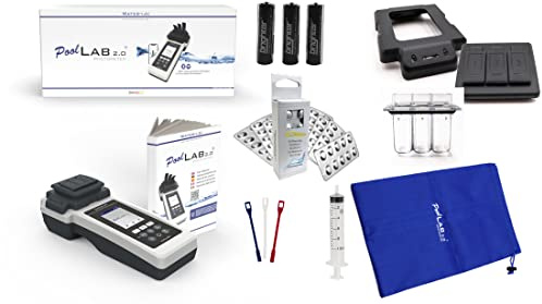 MediMuc PoolLab 2.0 med 70 testtabletter och EXTRA Refill Pack Special Edition för - 24 parametrar - app, programvara - mätning med upp till 3 parametrar i ett test