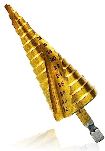 Step Drill Bit HSS 4241 Spiral Flute 4-32mm Cone Drill Bit Stepped Up Bits Step Drill Bit for Metal