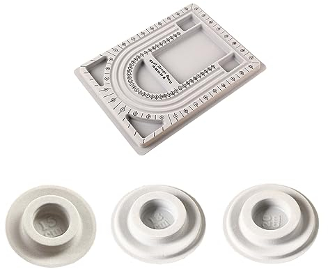 Perlenbrett Platte Perlen Armband Design Brett Perlenbrett Armband Design Board Perlenbrett Halskette Schmuck Bead Design-Brett Organizer Tray Design DIY Craft Tool für Schmuckherstellung 4 Stück