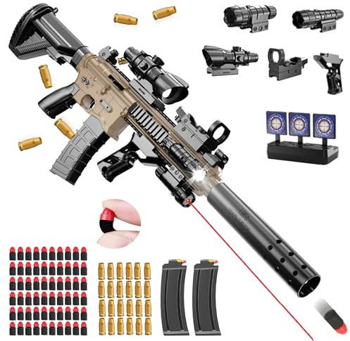 Spielzeug Pistole Kinder,Schaumstoff Soft Bullet Gun Spielzeug,Soft Bullet Gun M416,Schaumstoff Pistole,manuelles Nachladen,Toy Guns für Kinder,Soft Bullet Toy Gun Pistole für 12+ Kindergeschenke
