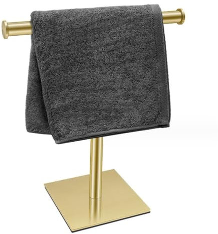 Porta asciugamani autoportante in acciaio inossidabile 304 con supporto a forma di T per controsoffitti del bagno portasciugamani mensola stand