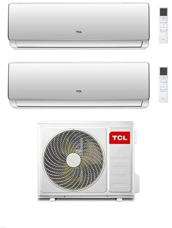 TCL Climatizzatore Condizionatore Inverter Dual Split Elite F2 serie SN F2S0 MT1420 Wi-Fi R-32 Classe A++ (MT1420 9+9)