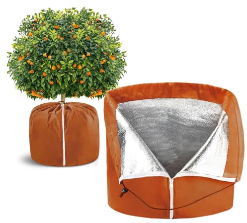 Pflanzentopfschutz – Frostschutzhülle, wiederverwendbarer wasserdichter Schutz, Wärmedämmfolie | Robuste Outdoor-Pflanzgefäß-Schutzschicht für Terrasse, Balkon, Garten, Hof, Strauch, , Winter, Fro