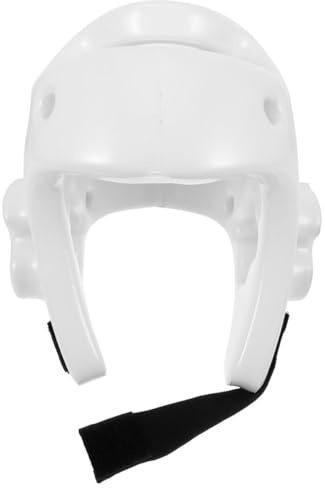 HINTRMENT Casco de Boxeo Adultos, Tamaño M, Color Claro, Acolchado de PU Resistente a Impactos, Equipo de Protección para Taekwondo y Artes Marciales, Adecuado para Entrenamiento
