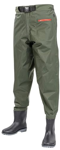 Fishing Waders Waterpoof Waist Wading Pants, Hip Waders, for Men Women Hunting Chest Waders With Boots Breathable for Fly Fishing, Duck Hunting, Kayaking