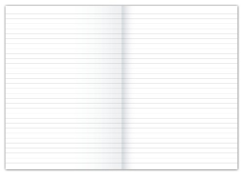 Ursus 608469010 Kanzleipapier gefalzt A3 auf A4, liniert, 250 BG, 80 g/qm, 9 mm