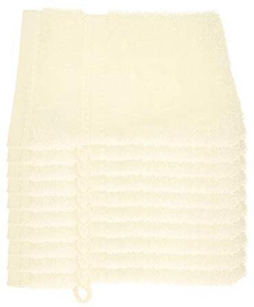 Julie Julsen Bio Waschhandschuh-Set 10 STK. 15x21 Naturweiß 100% Baumwolle Frotte 550g/m²