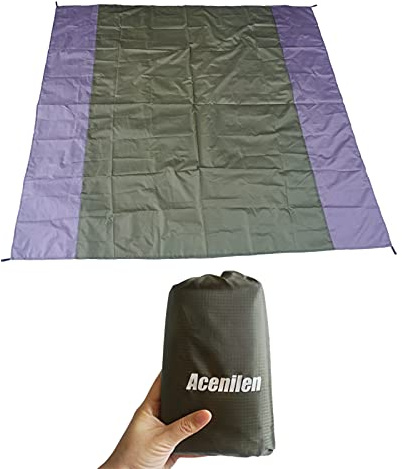 Acenilen Tent Footprint, 1-4 Person Waterproof Camping Tarp Lightweight Ground Sheet Mat for Backpacking, Hiking, Beach, Picnic